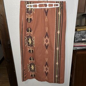 vtg hamilton skirt size 14 southwest style Wrap Around Style Made In USA